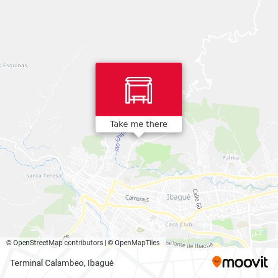Terminal Calambeo map
