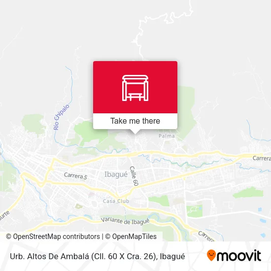 Mapa de Urb. Altos De Ambalá (Cll. 60 X Cra. 26)