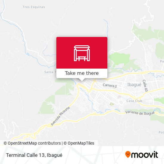 Mapa de Terminal Calle 13