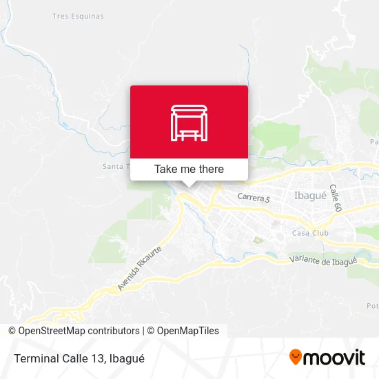 Mapa de Terminal Calle 13