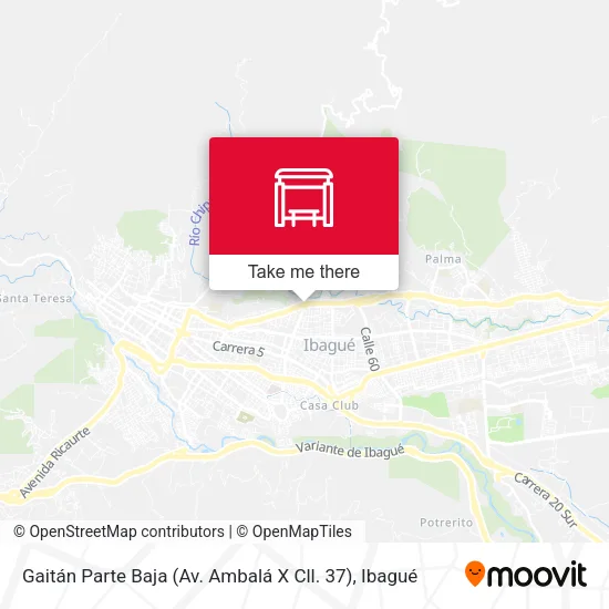Mapa de Gaitán Parte Baja (Av. Ambalá X Cll. 37)