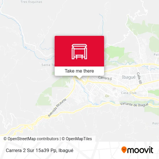 Mapa de Carrera 2 Sur 15a39 Pp