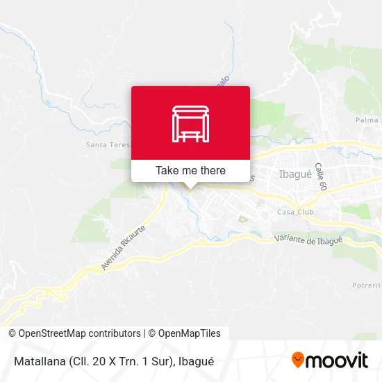 Mapa de Matallana (Cll. 20 X Trn. 1 Sur)