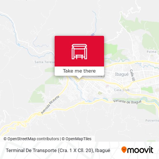 Terminal De Transporte (Cra. 1 X Cll. 20) map