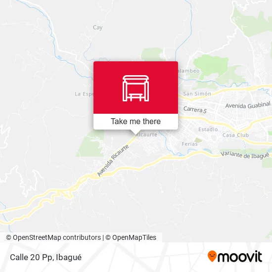 Mapa de Calle 20 Pp
