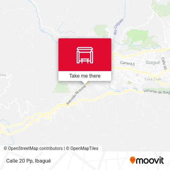 Mapa de Calle 20 Pp