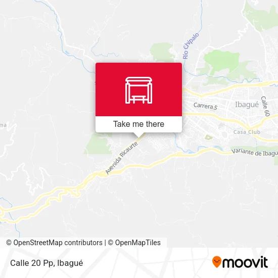 Mapa de Calle 20 Pp