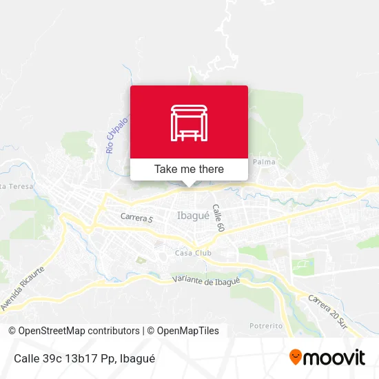 Mapa de Calle 39c 13b17 Pp