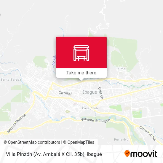 Mapa de Villa Pinzón (Av. Ambalá X Cll. 35b)