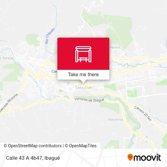 Mapa de Calle 43 A 4b47