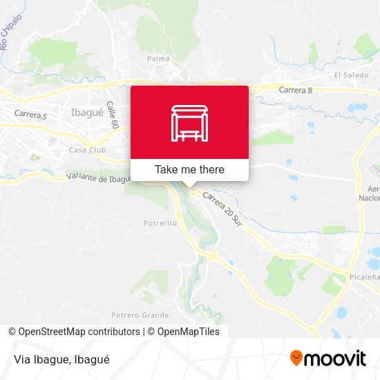 Mapa de Via Ibague