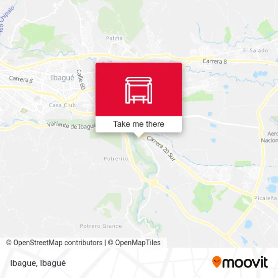 Mapa de Ibague