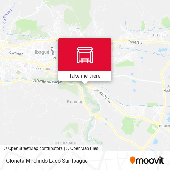 Mapa de Glorieta Mirolindo Lado Sur