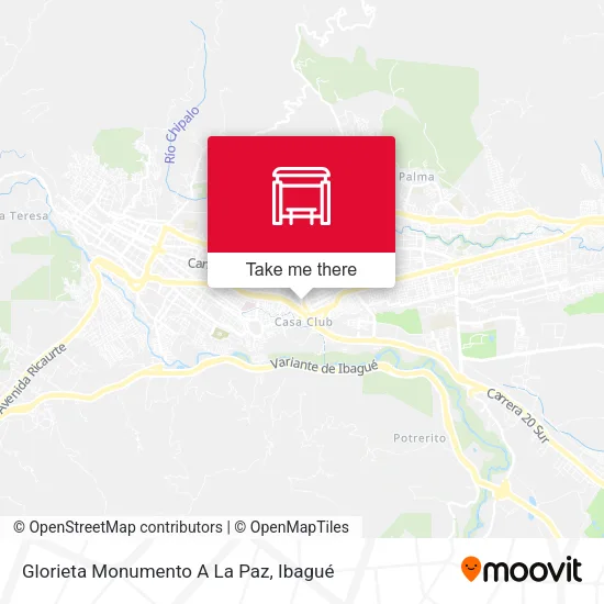 Mapa de Glorieta Monumento A La Paz