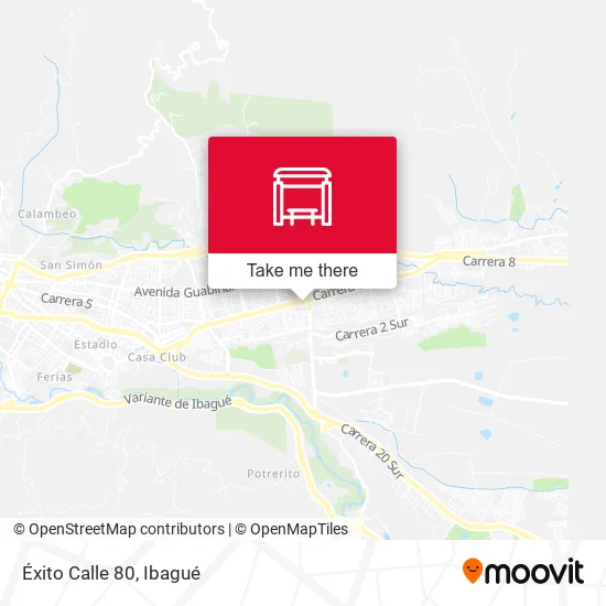 Mapa de Éxito Calle 80