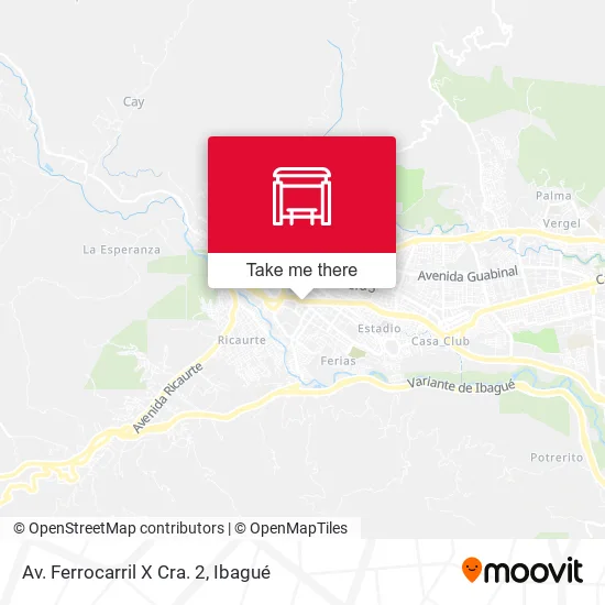 Mapa de Av. Ferrocarril X Cra. 2