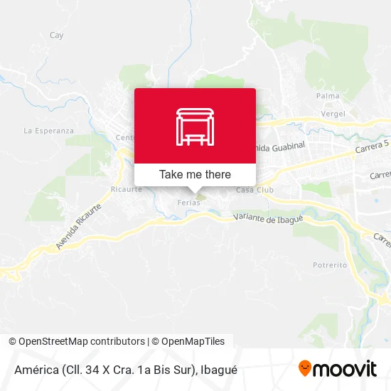 Mapa de América (Cll. 34 X Cra. 1a Bis Sur)