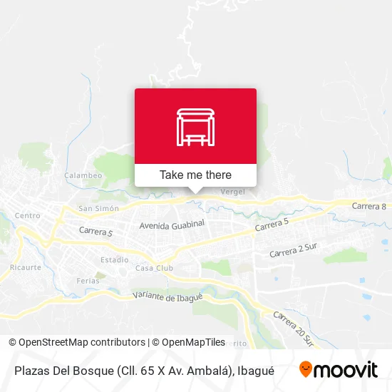 Mapa de Plazas Del Bosque (Cll. 65 X Av. Ambalá)