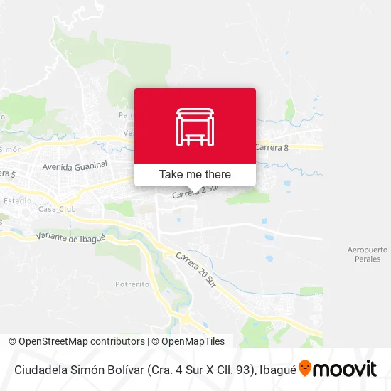 Mapa de Ciudadela Simón Bolívar (Cra. 4 Sur X Cll. 93)