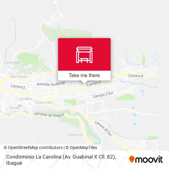 Mapa de Condominio La Carolina (Av. Guabinal X Cll. 82)