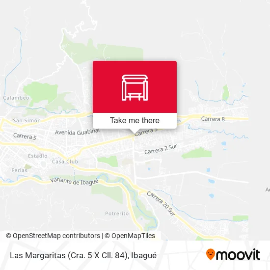 Mapa de Las Margaritas (Cra. 5 X Cll. 84)