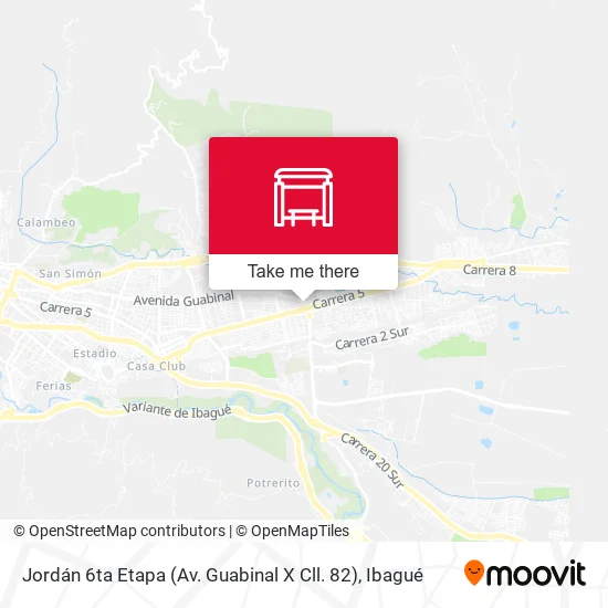 Mapa de Jordán 6ta Etapa (Av. Guabinal X Cll. 82)