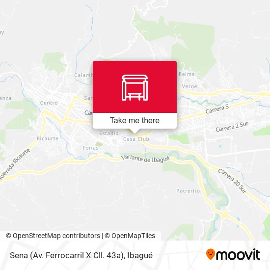 Mapa de Sena (Av. Ferrocarril X Cll. 43a)