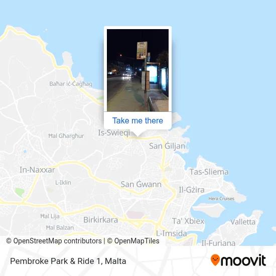 Pembroke Park & Ride 1 map