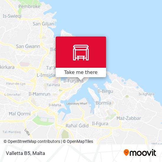 Valletta B5 map
