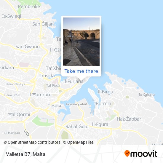 Valletta B7 map