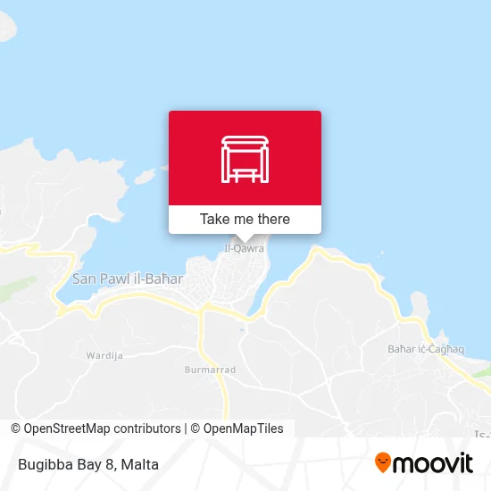 Bugibba Bay 8 map