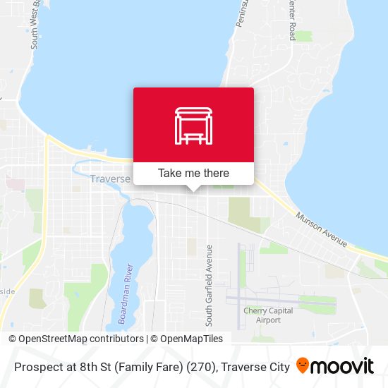 Prospect at 8th St (Family Fare) (270) map
