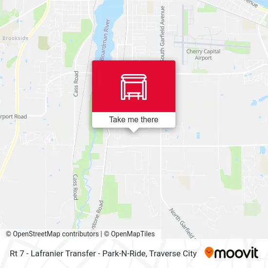 Rt 7 - Lafranier Transfer - Park-N-Ride map