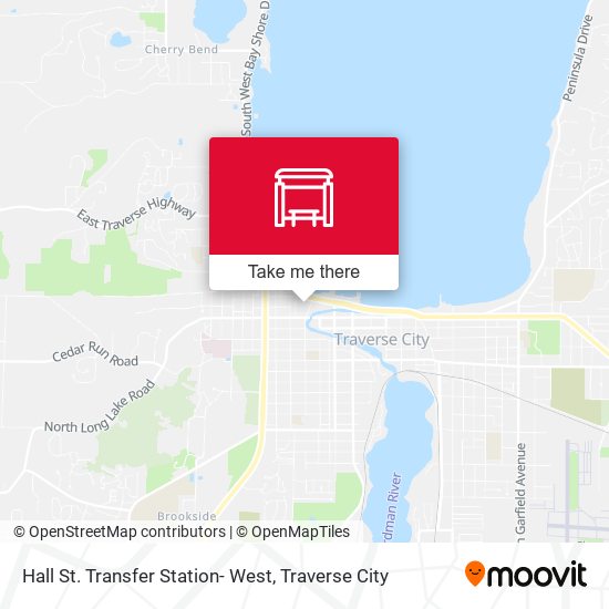 Hall St. Transfer Station- West map