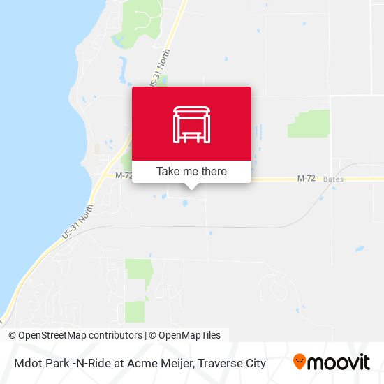 Mdot Park -N-Ride at Acme Meijer map