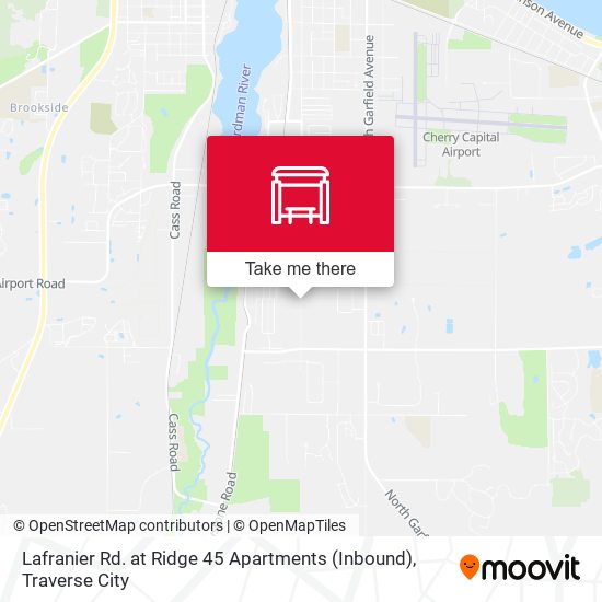 Mapa de Lafranier Rd. at Ridge 45 Apartments (Inbound)