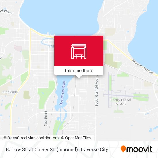 Mapa de Barlow St. at Carver St. (Inbound)