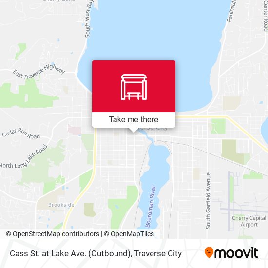 Cass St. at Lake Ave. (Outbound) map