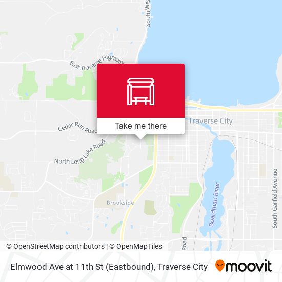 Elmwood Ave at 11th St (Eastbound) map