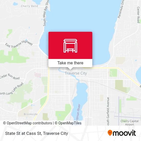 State St at Cass St map