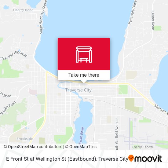 E Front St at Wellington St (Eastbound) map