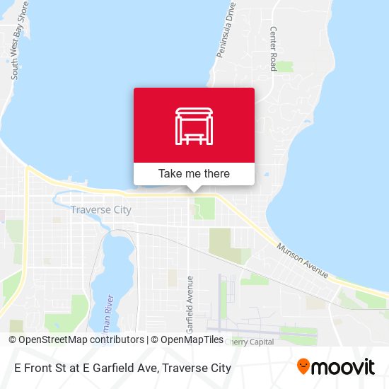 E Front St at E Garfield Ave map