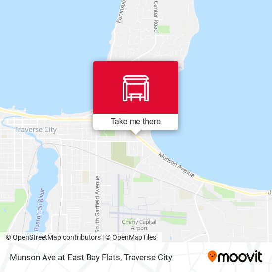 Munson Ave at East Bay Flats map