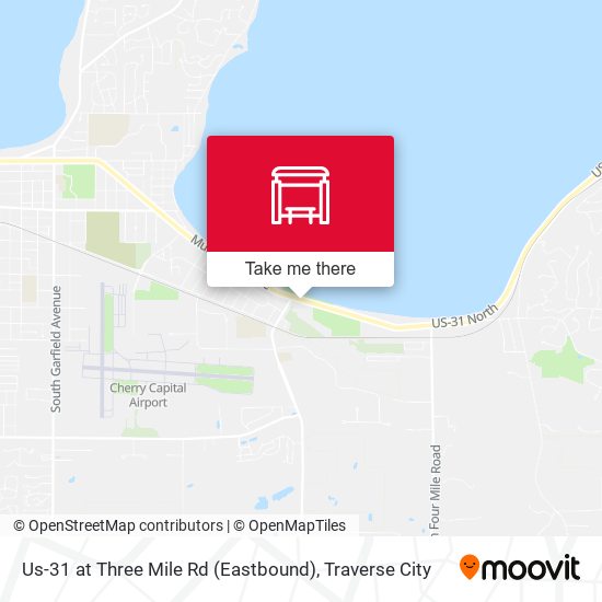 Us-31 at Three Mile Rd (Eastbound) map