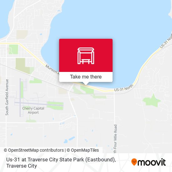 Us-31 at Traverse City State Park (Eastbound) map