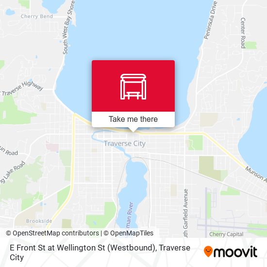 Mapa de E Front St at Wellington St (Westbound)