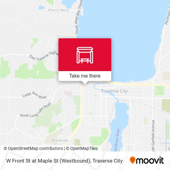 Mapa de W Front St at Maple St (Westbound)