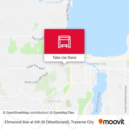 Elmwood Ave at 6th St (Westbound) map