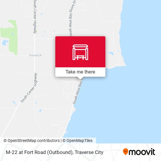 M-22 at Fort Road (Outbound) map