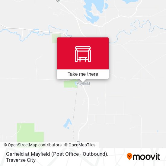 Garfield at Mayfield (Post Office - Outbound) map